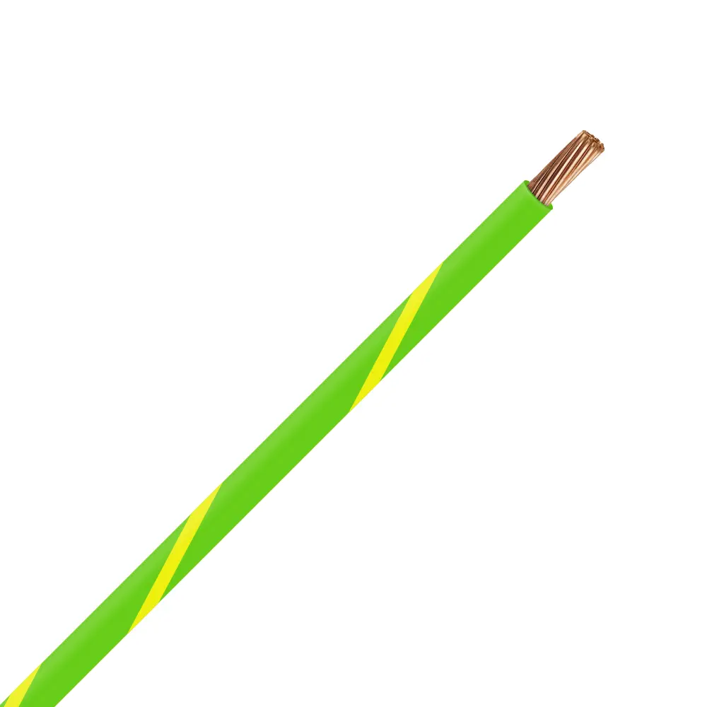 TXL 16 LIGHT GREEN/YELLOWSTRIPED WIRE