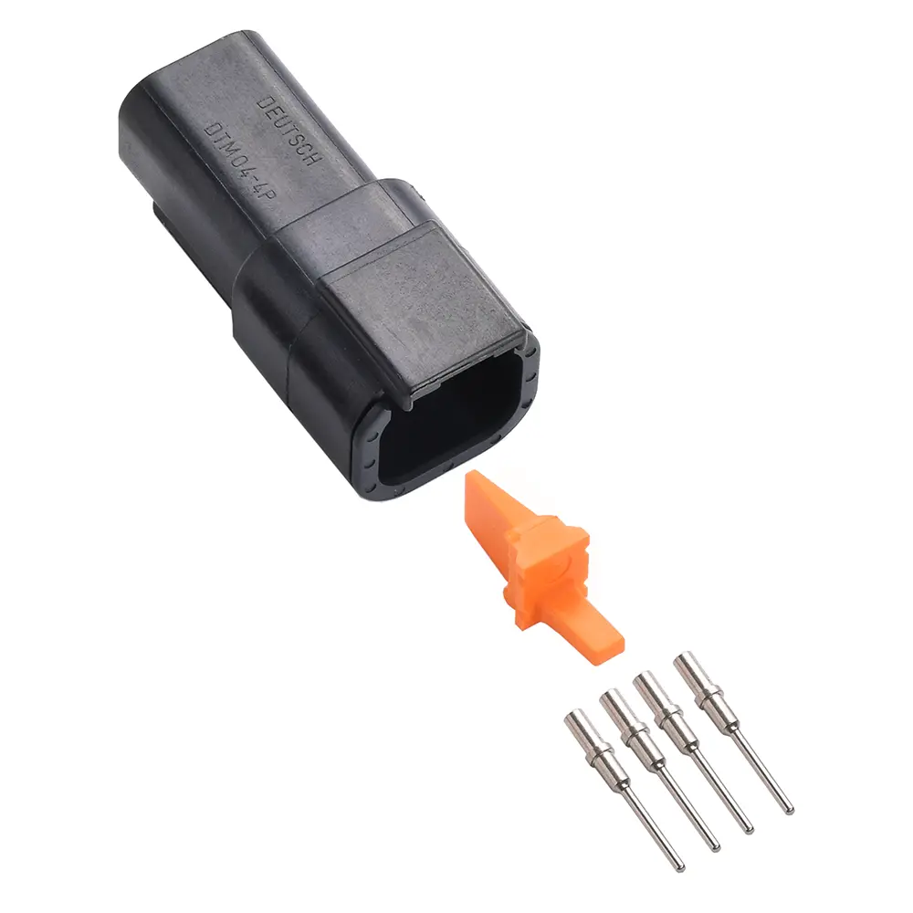 DTM 4 Way Receptacle Kit Nickle Solid Black