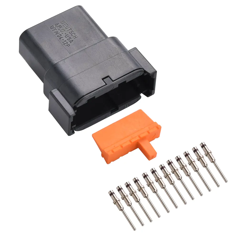 DTM 12 Way Receptacle Kit Solid Black 18-16