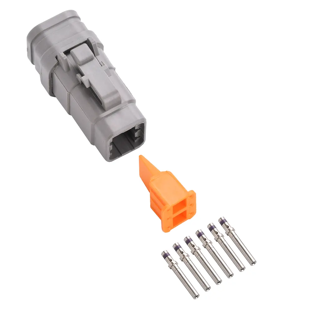 DTM 6 Way Plug Kit Nickle Solid 18-16 SB