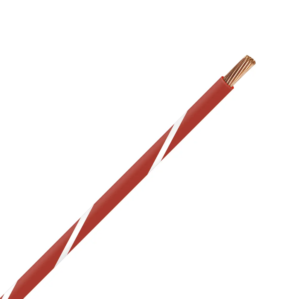 TXL 10 RED/WHITE STRIPED WIRE