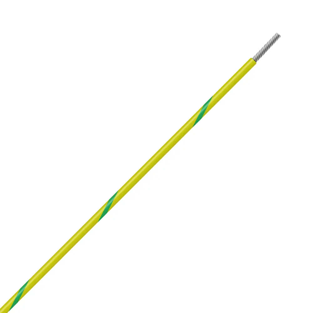 Yellow/Green Wire Tefzel 12 AWG