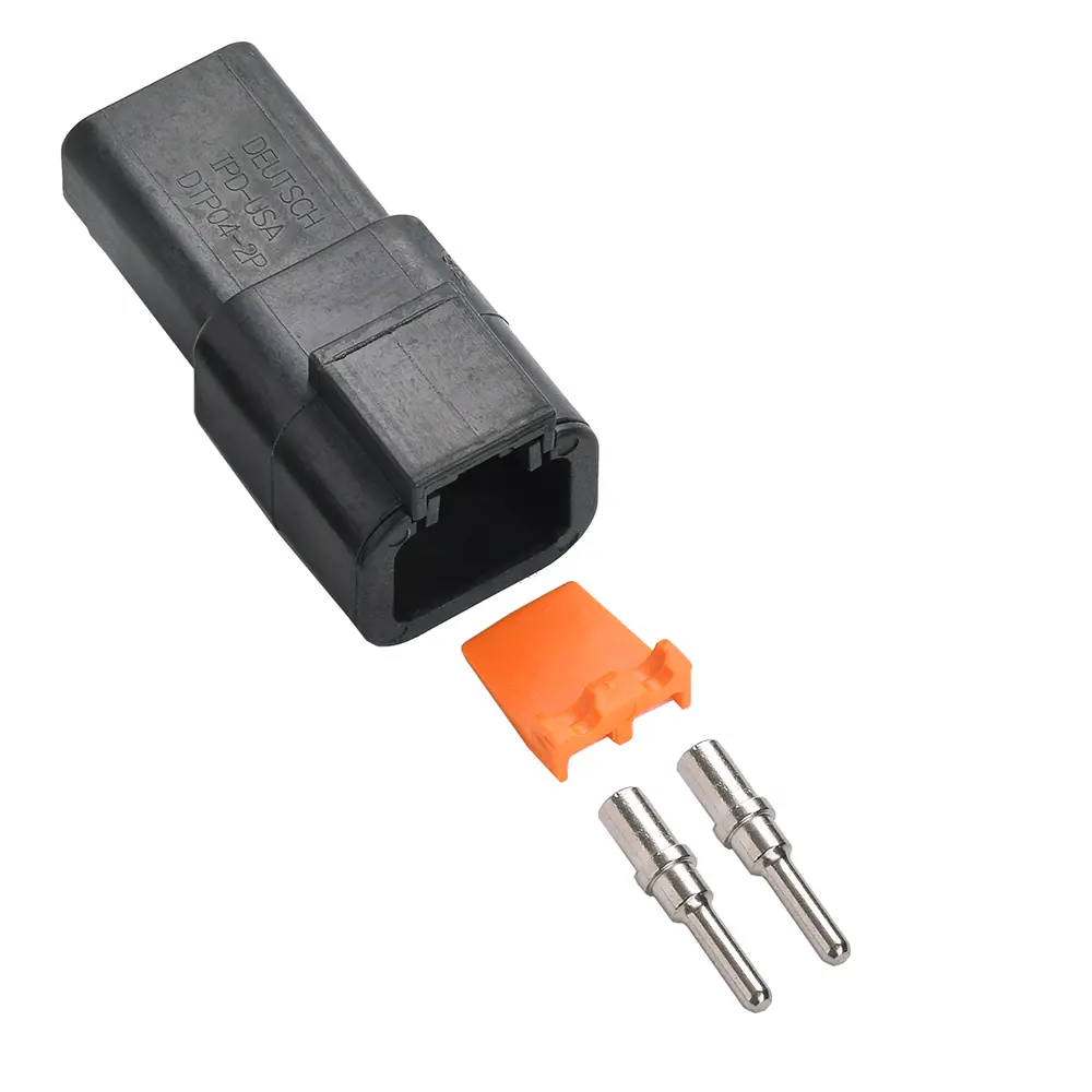 DTP 2 Way Receptacle Kit Nickle Solid Black