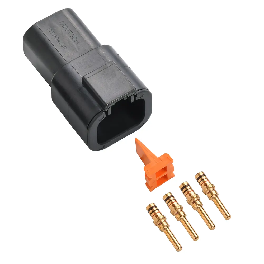 DTP 4 Way Receptacle Kit Gold Solid Black