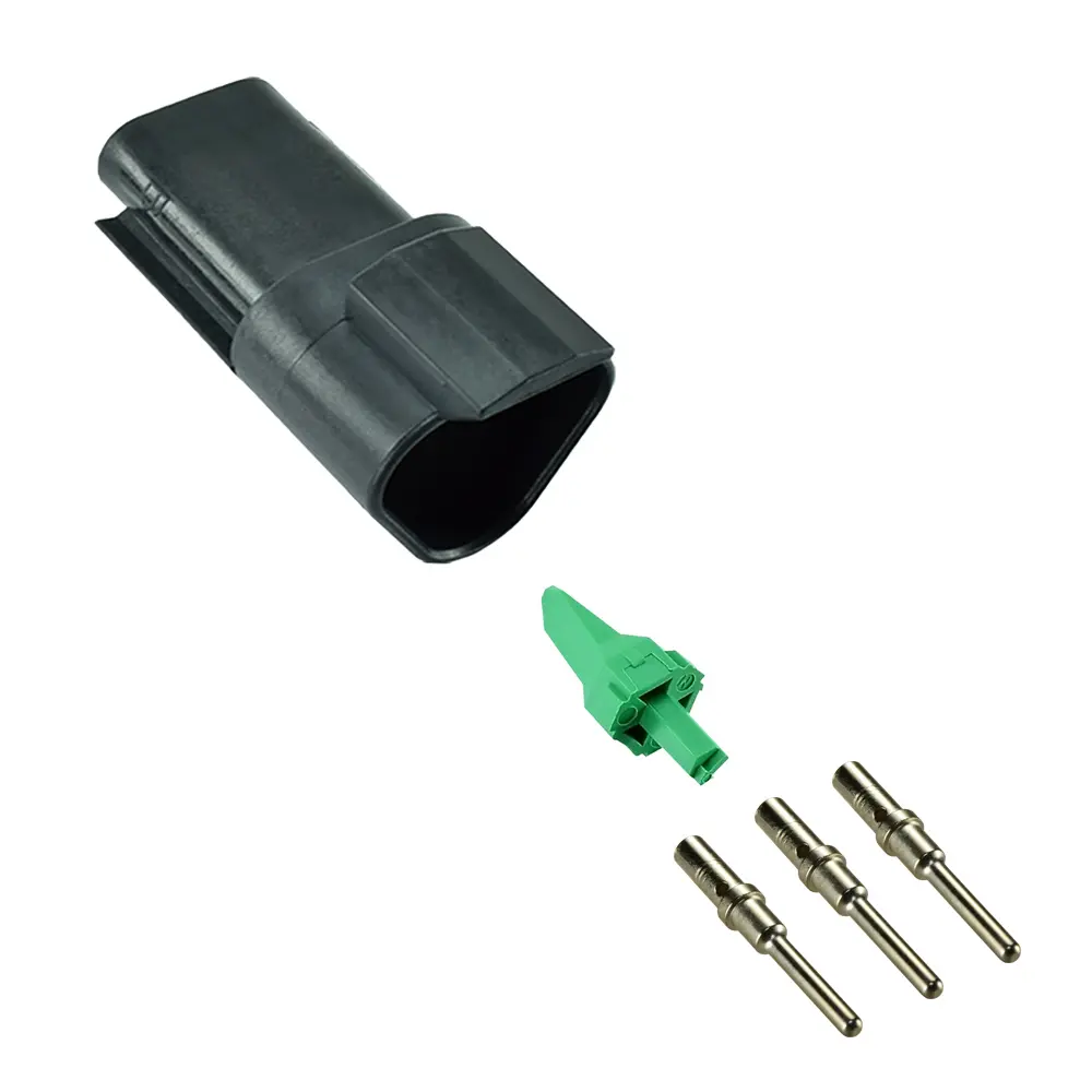 DT 3 Pin Receptacle Kit Solid Black