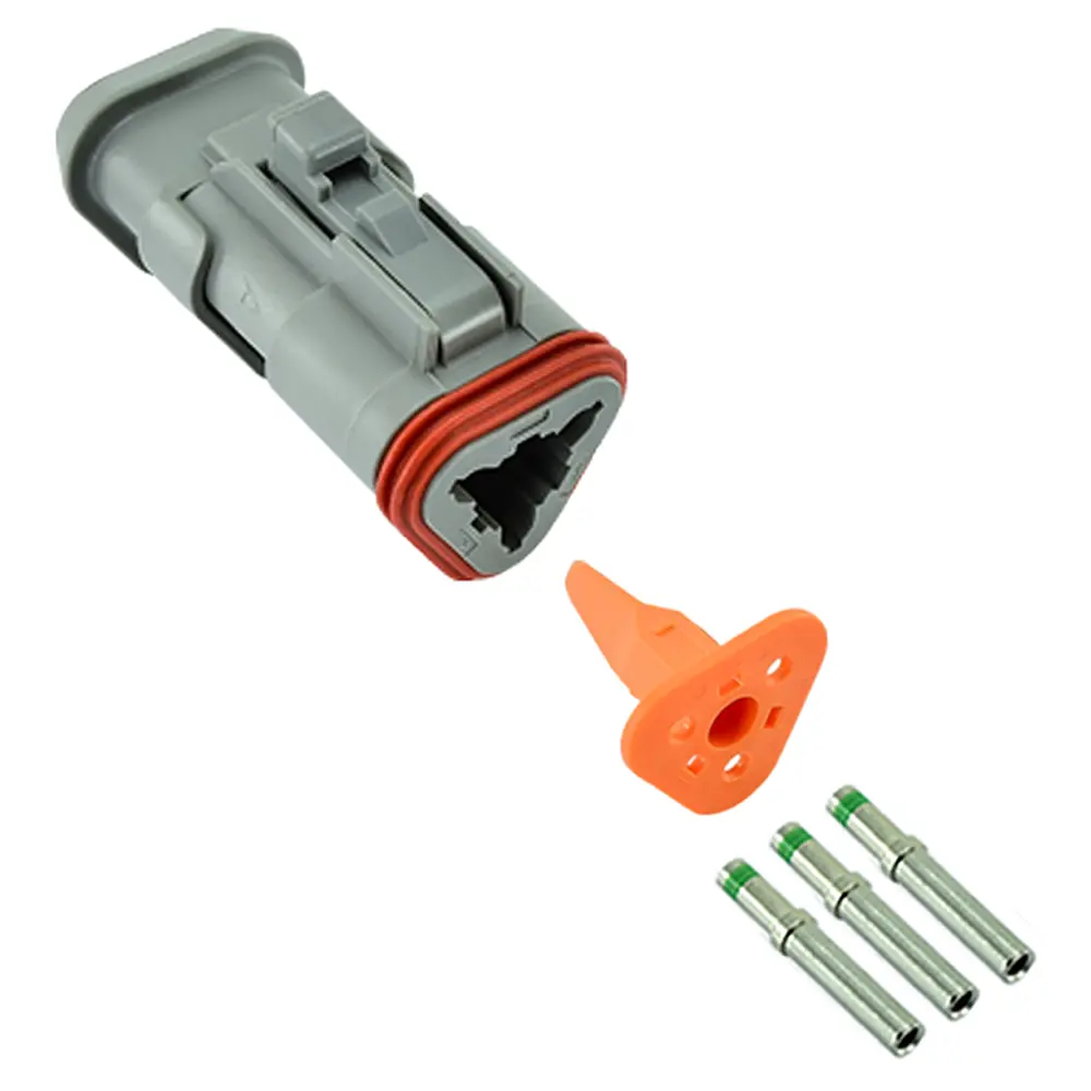 DT 3 Pin Plug Kit Solid 16-14 Plug SB