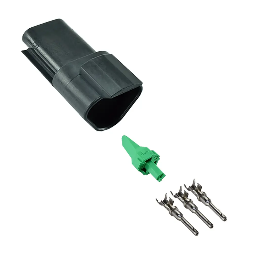 DT 3 Pin Receptacle Kit Stamped Black