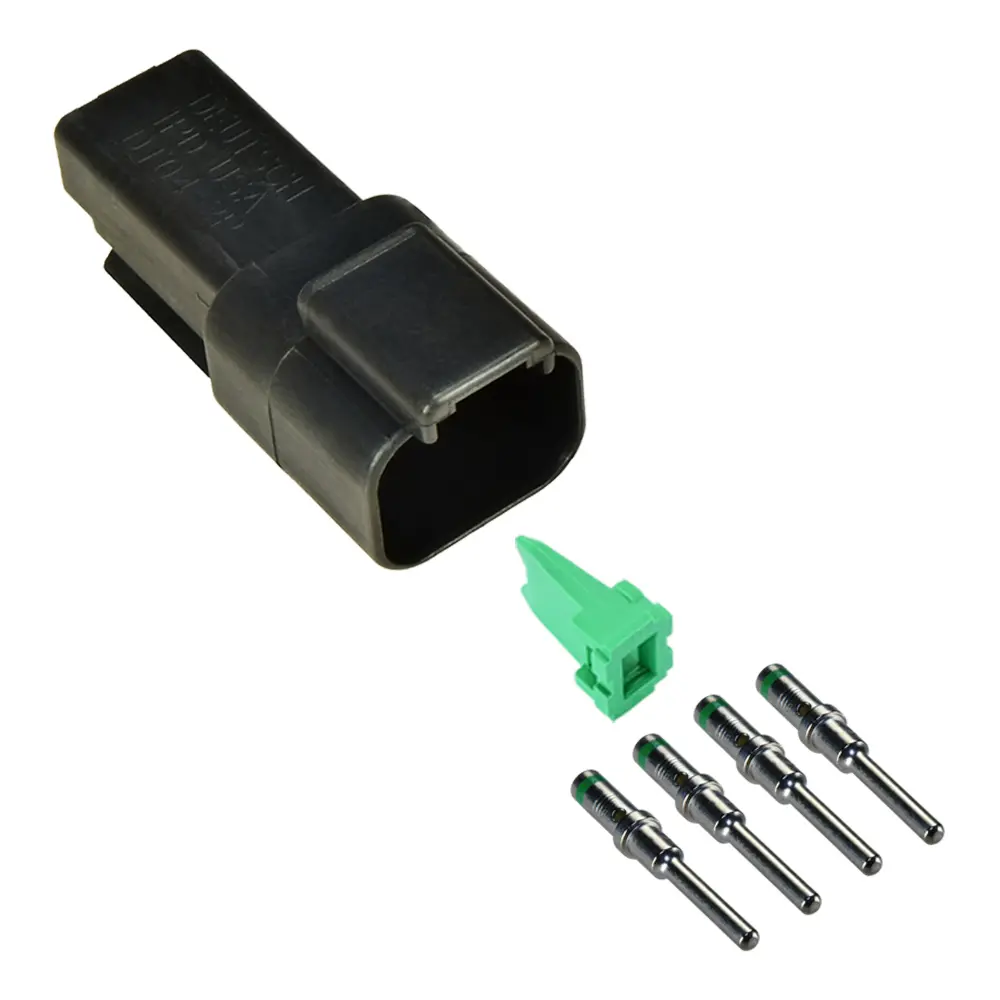 DT 4 Way Black Receptacle Kit Solid Nickle 16-14