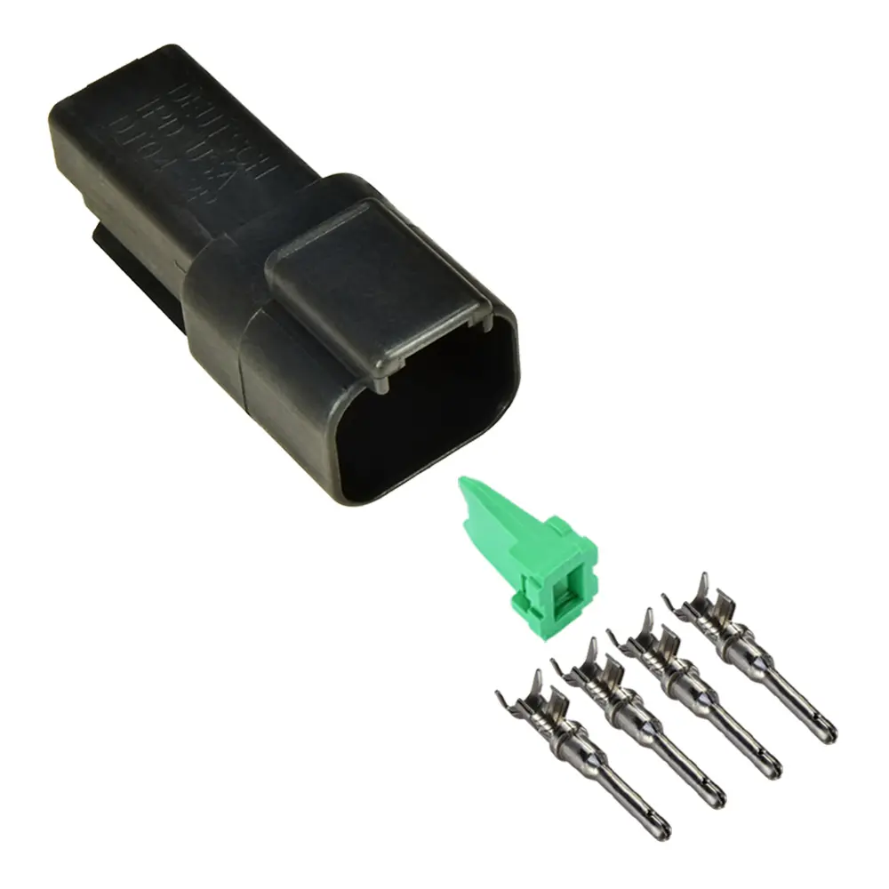 DT 4 Way Receptacle Assy Stamped Nickle Black