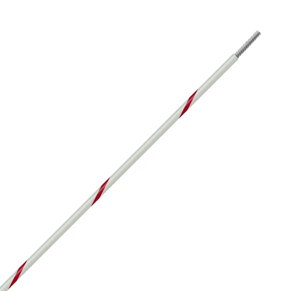 White/Red Wire Tefzel 10 AWG