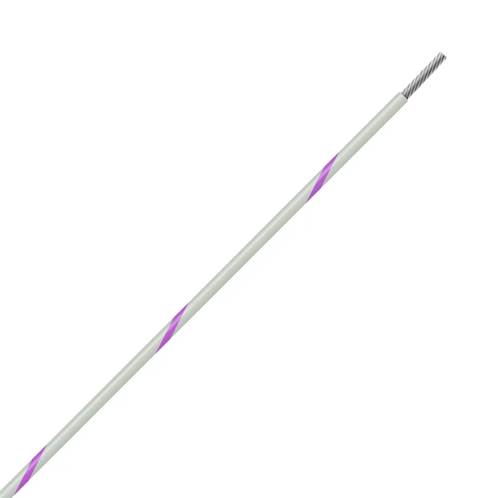 White/Violet Wire Tefzel 24 AWG