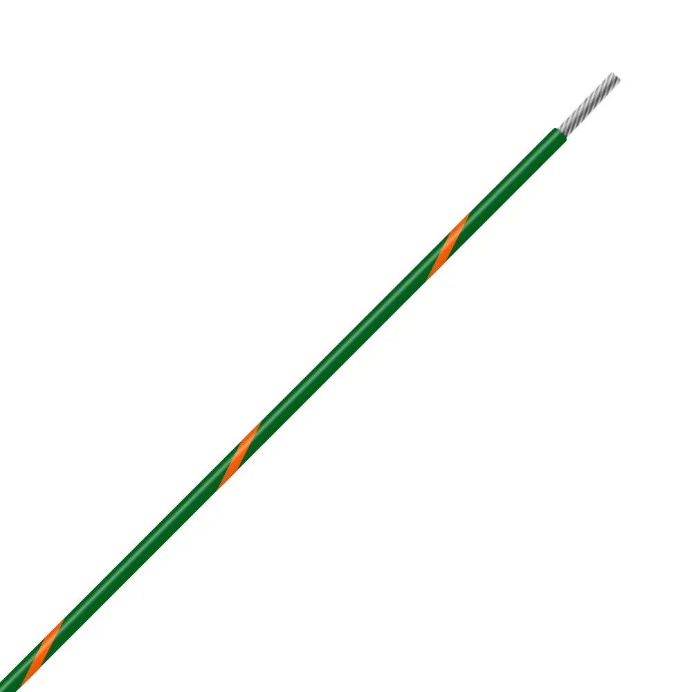 Green/Orange Wire Tefzel 10 AWG
