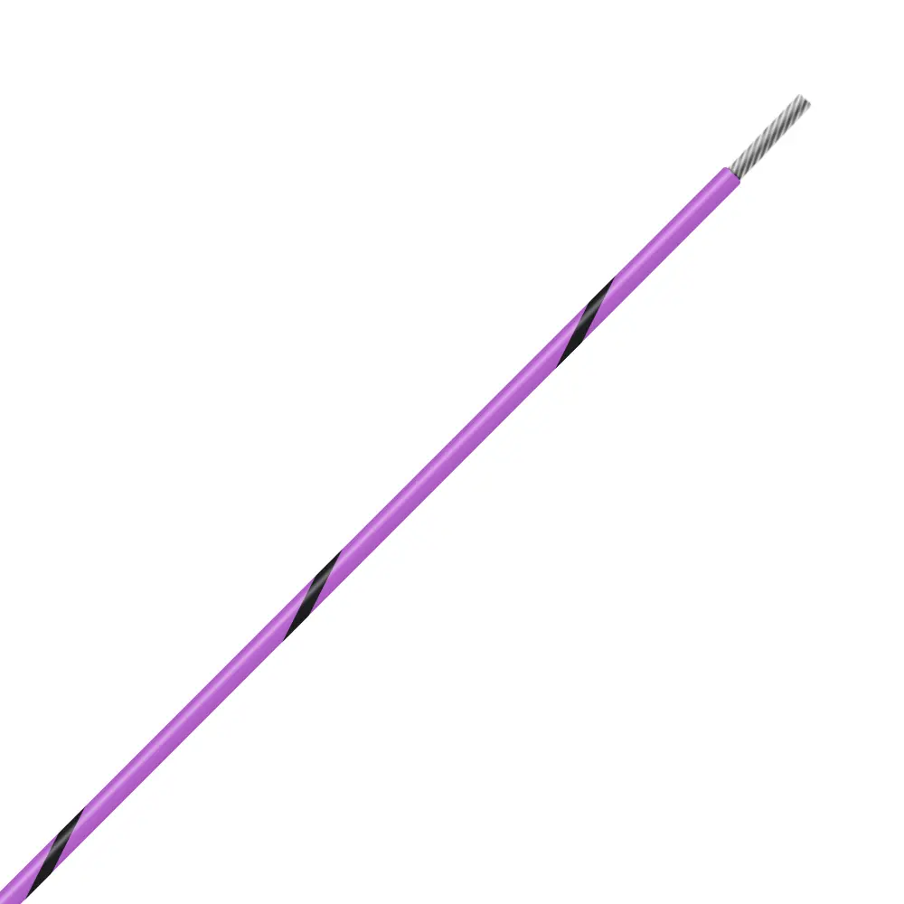 Violet/Black Wire Tefzel 20 AWG