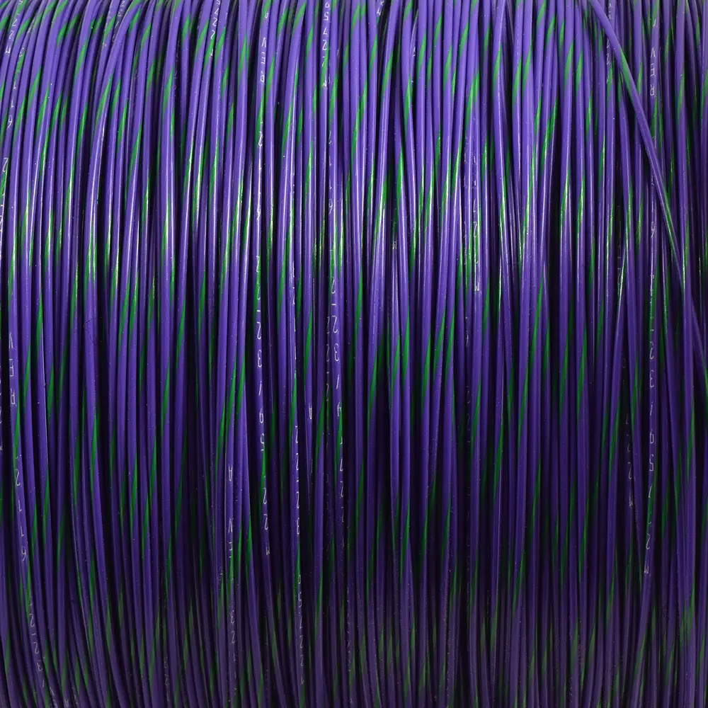 VIOLET/GREEN WIRE TEFZEL 22 AWG