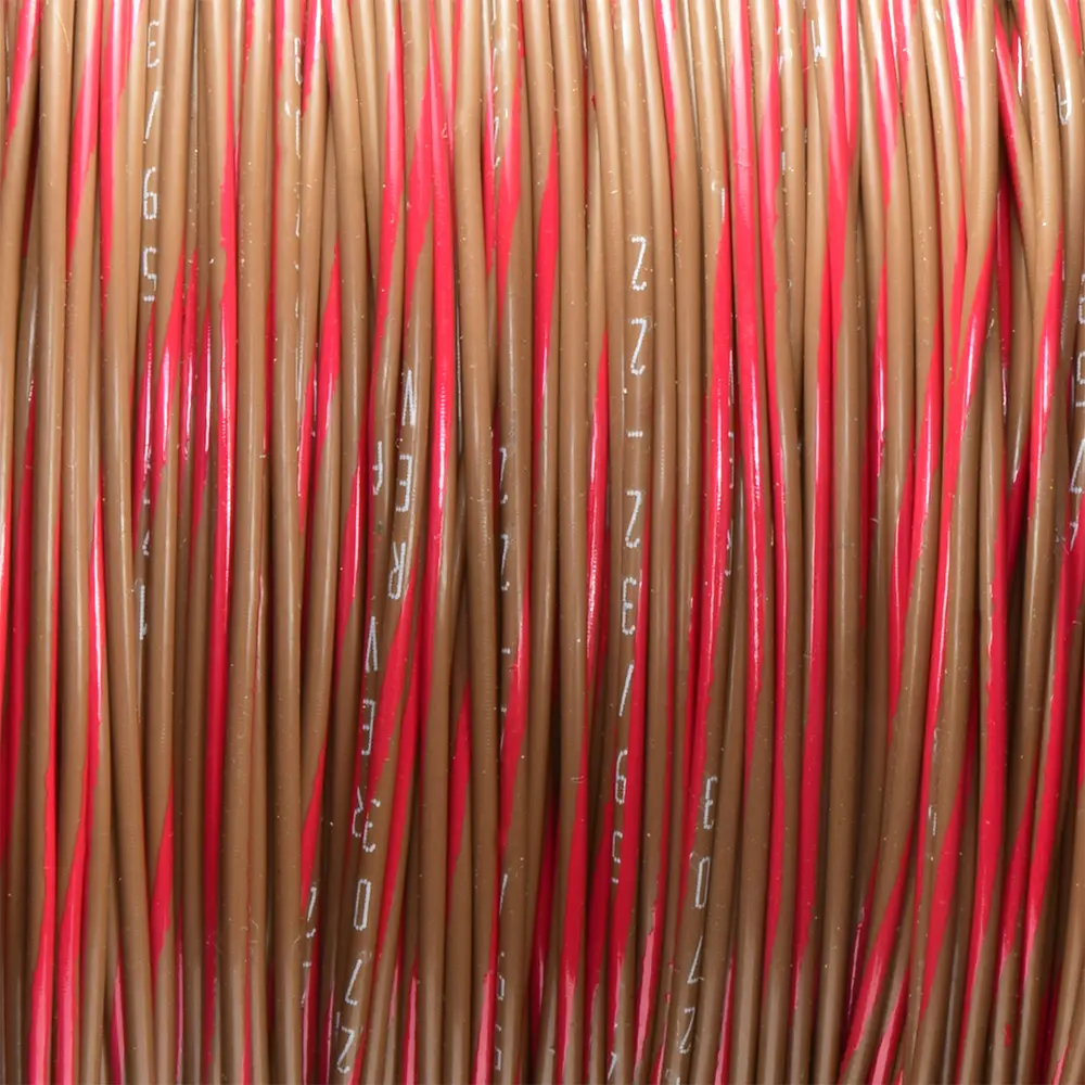 BROWN/RED WIRE TEFZEL 22 AWG