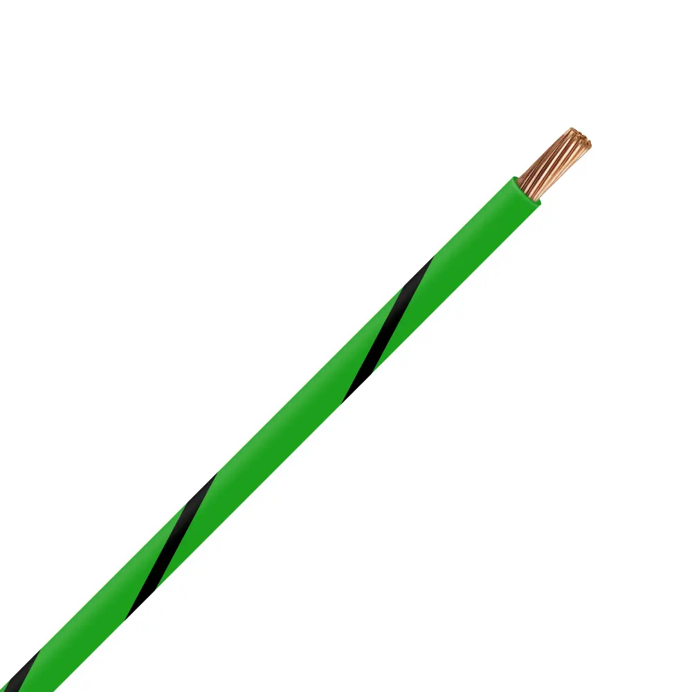 TXL 20 GREEN/BLACK STRIPED WIRE