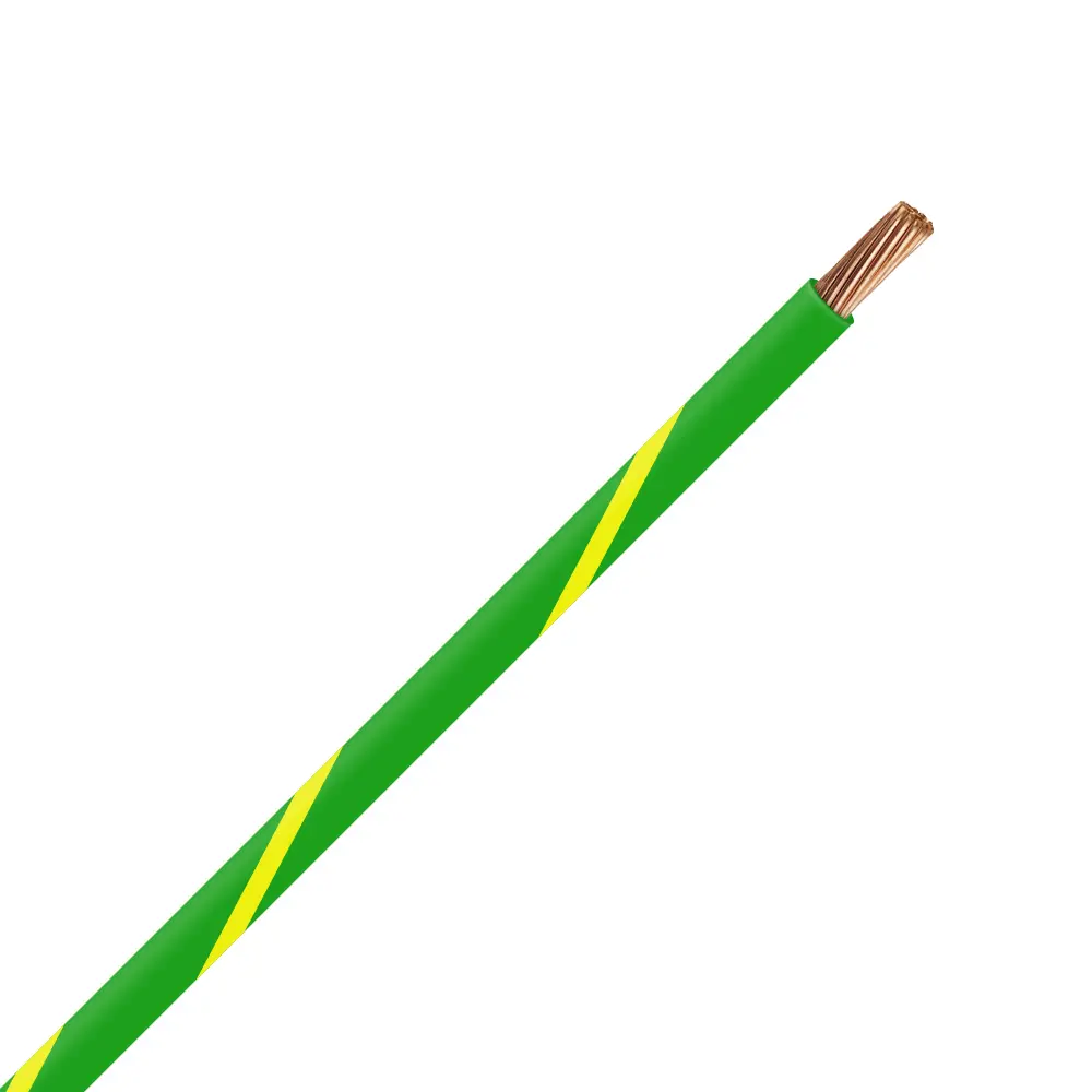 TXL 18 GREEN/YELLOW STRIPED WIRE