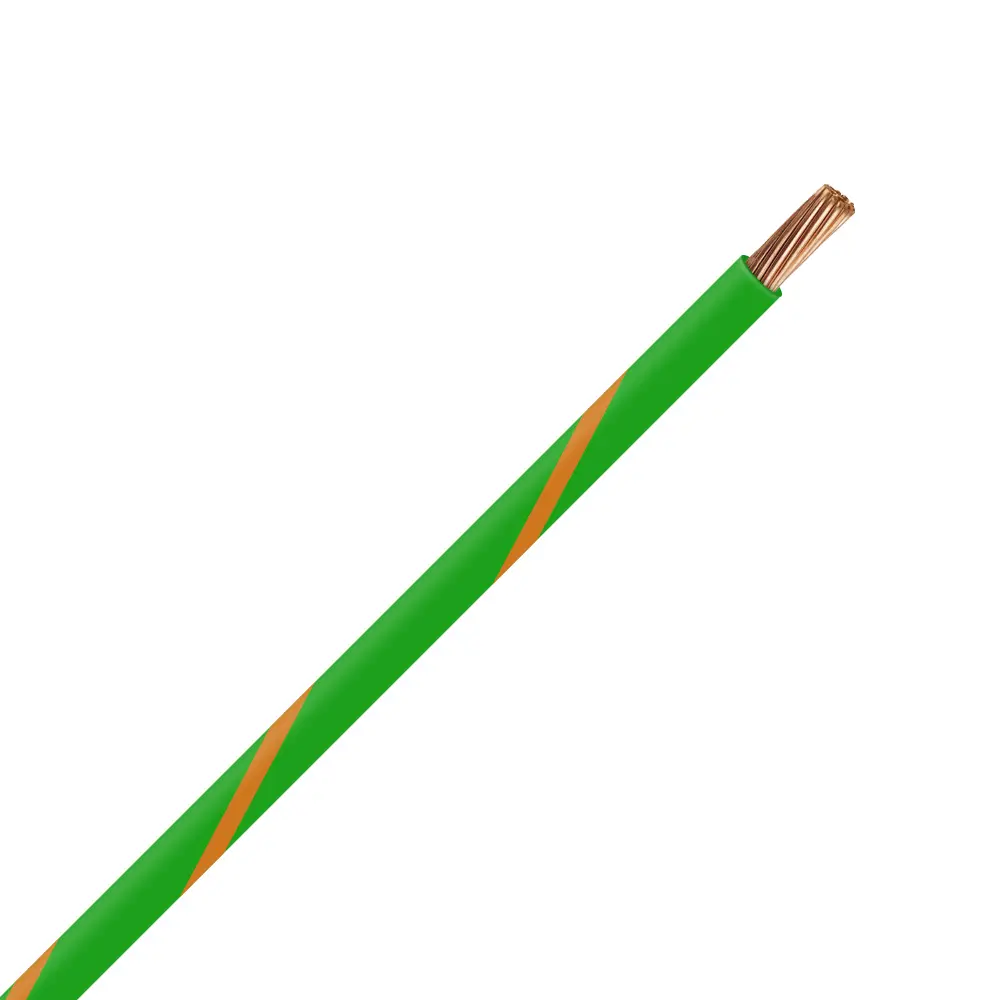 TXL 18 GREEN/ORANGE STRIPED WIRE