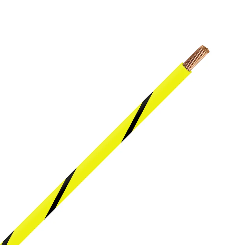 TXL 14 YELLOW/BLACK STRIPED WIRE