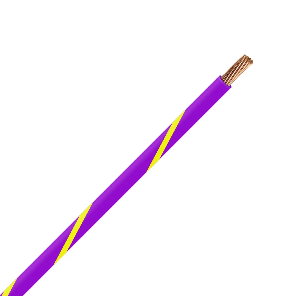 TXL 16 PURPLE/YELLOW STRIPED WIRE