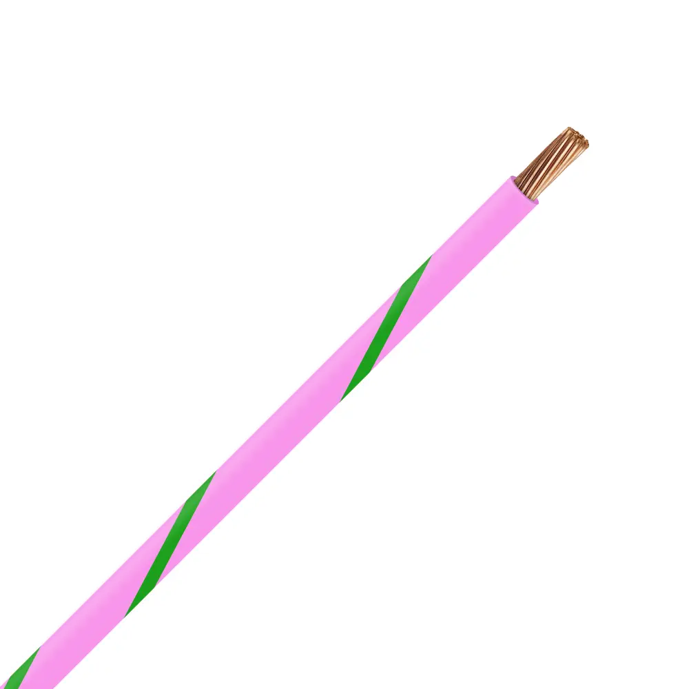 TXL 18 PINK/GREEN STRIPED WIRE