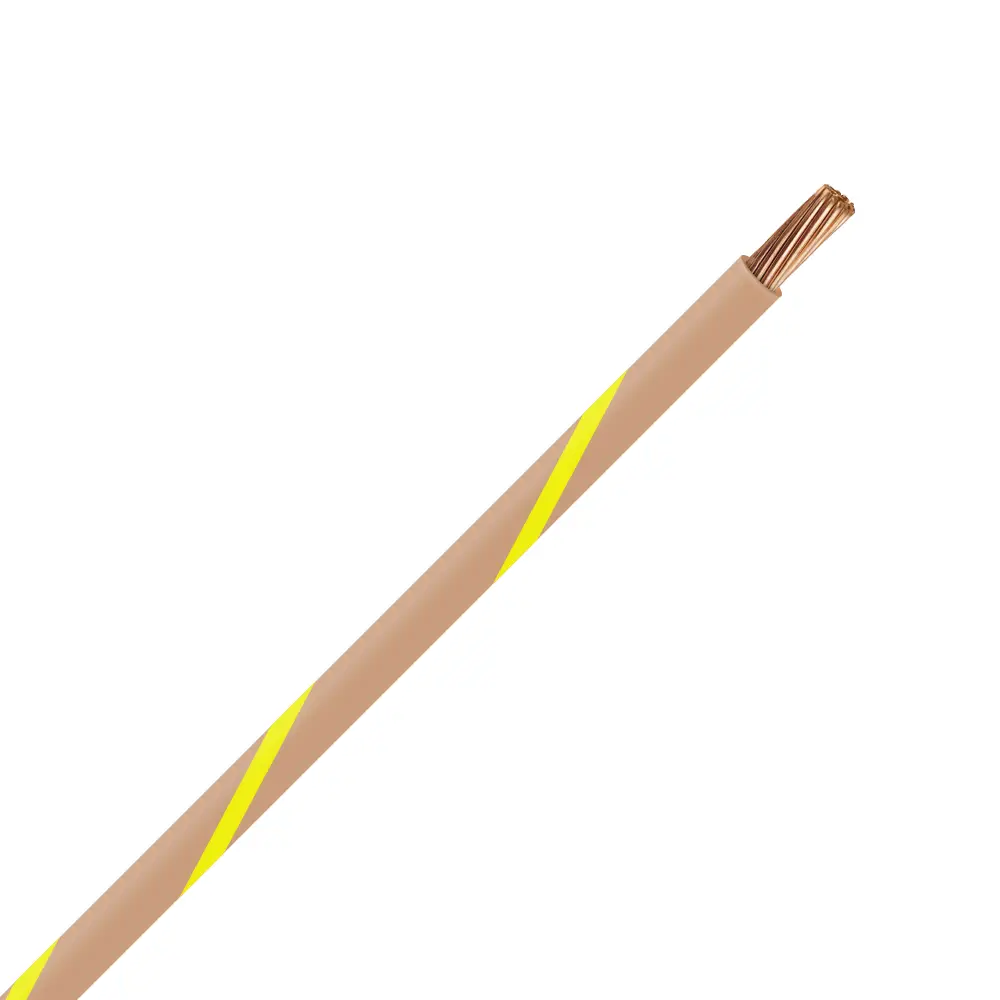 TXL 14 TAN/YELLOW STRIPED WIRE