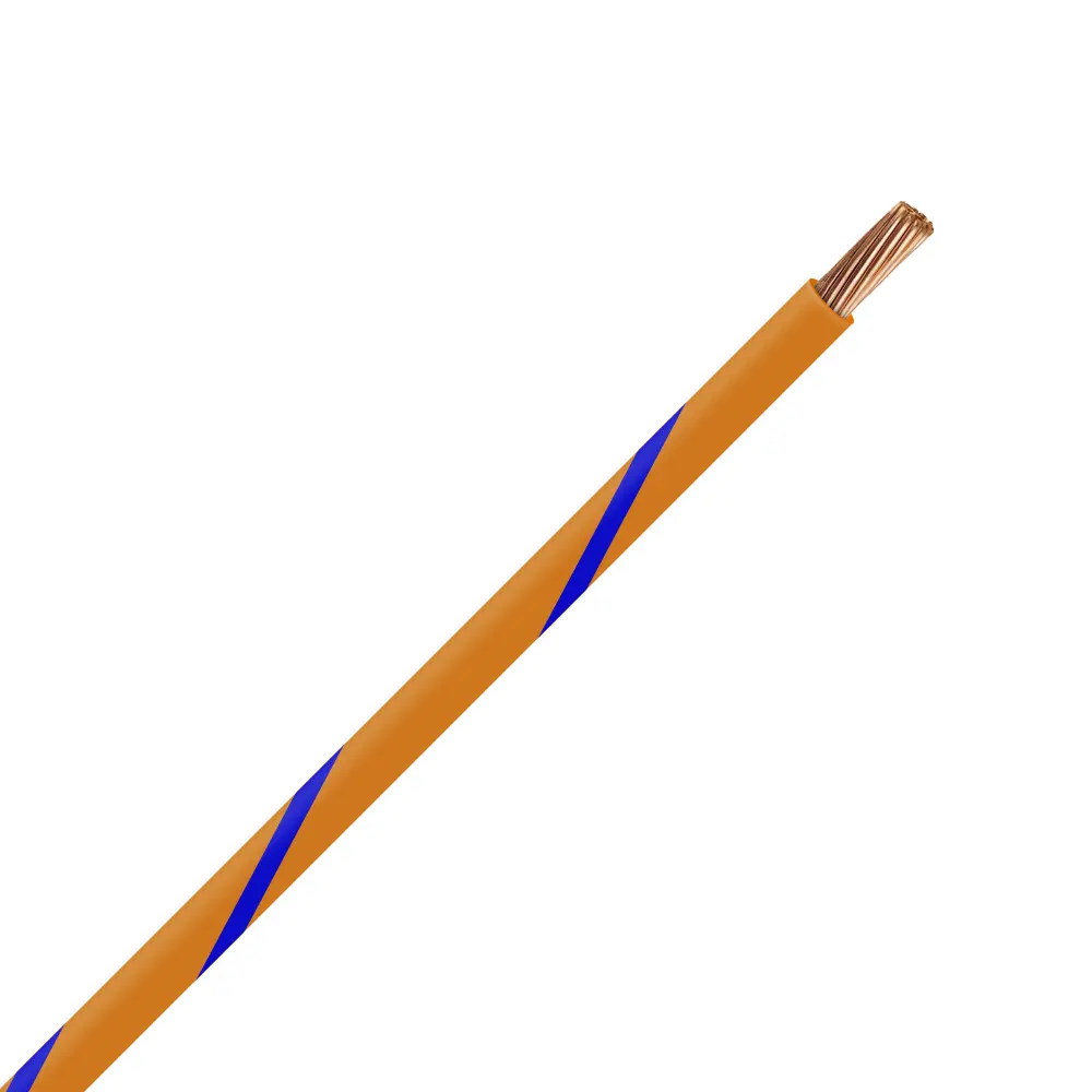 TXL 18 ORANGE/BLUE STRIPED WIRE