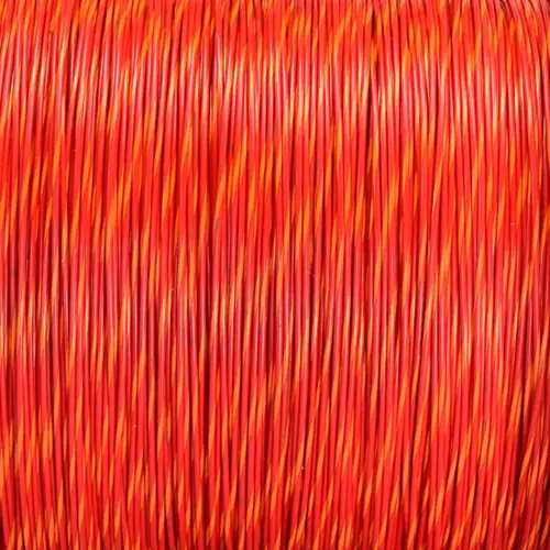 RED/ORANGE WIRE TEFZEL 22 AWG