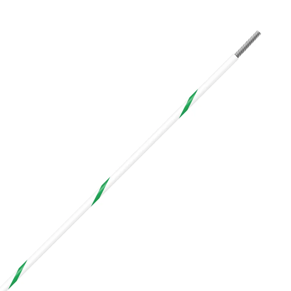 White/Green Wire Tefzel 12 AWG