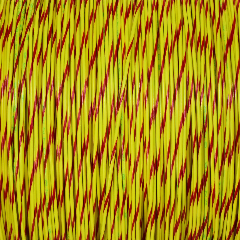 YELLOW/RED WIRE TEFZEL 20 AWG