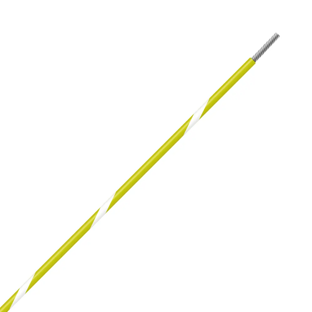 Yellow/White Wire Tefzel 12 AWG