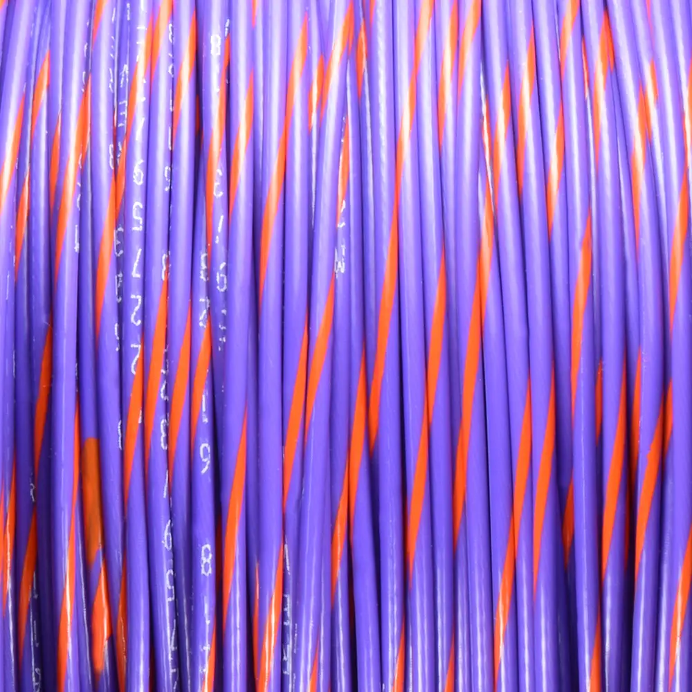 VIOLET/ORANGE WIRE TEFZEL 18 AWG