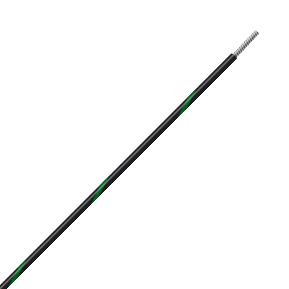 Black/Green Wire Tefzel 24 AWG