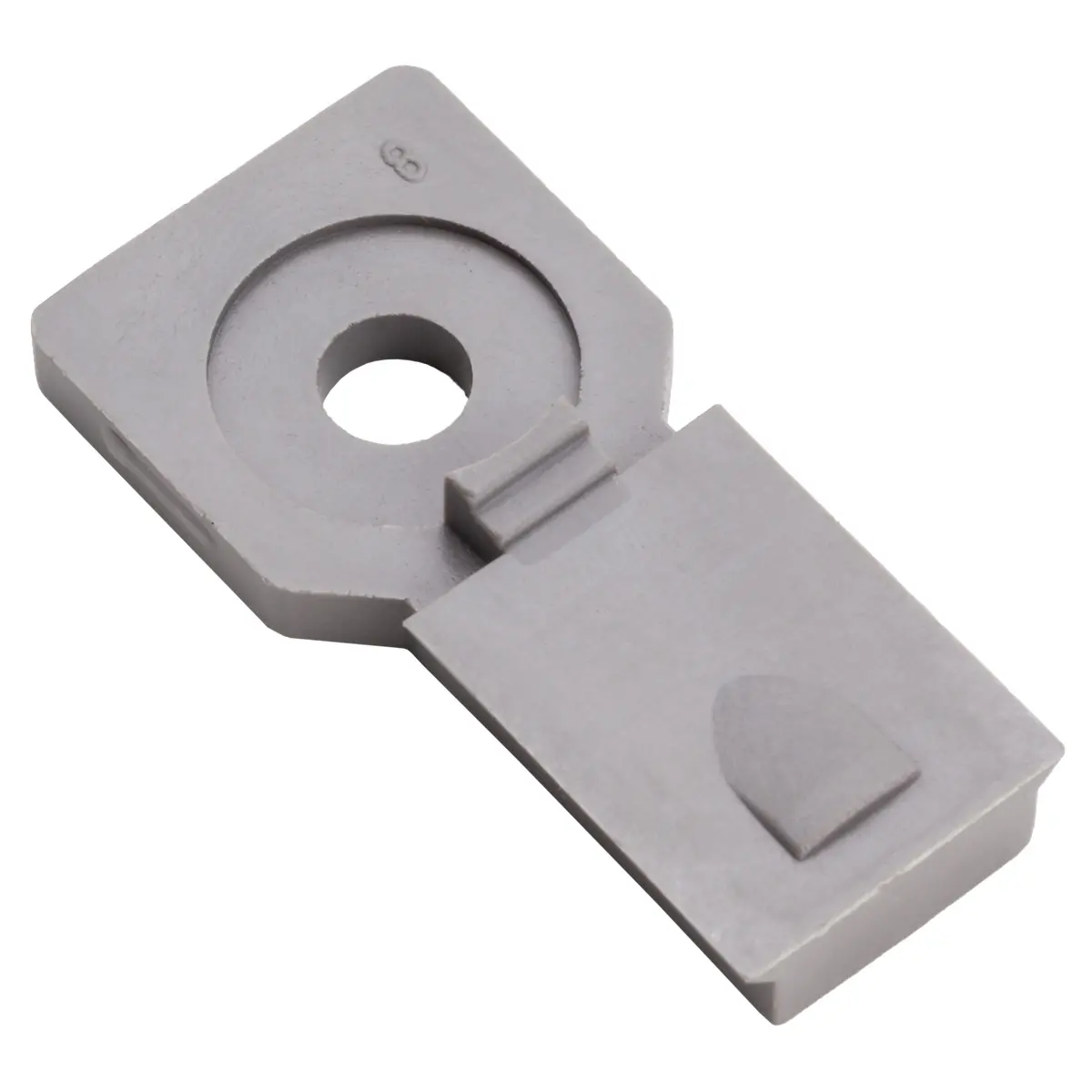 CLIP, PA66, GRY, 508MM HOLE, ST, DT 8PIN ONLY