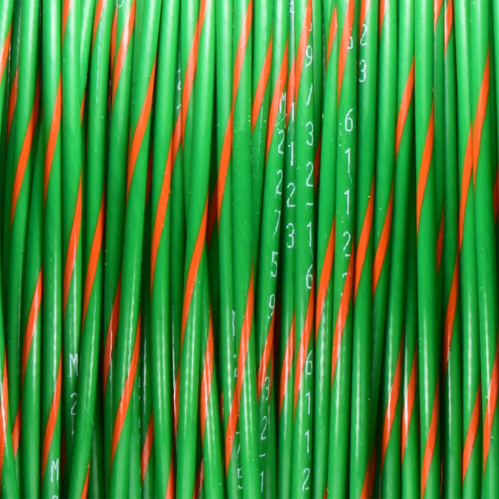 GREEN/ORANGE WIRE TEFZEL 16 AWG