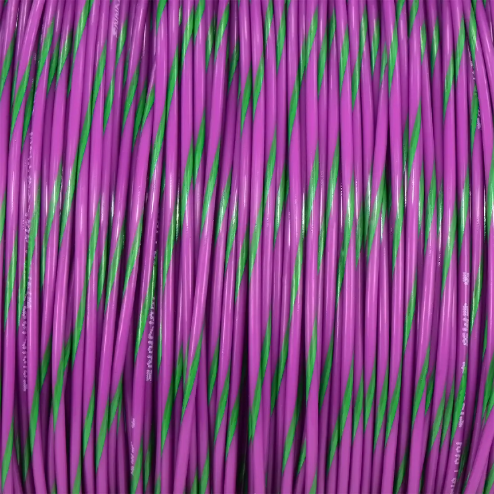 M22759/16-22-75 VIOLET/GREEN WIRE TEFZEL 22 AWG