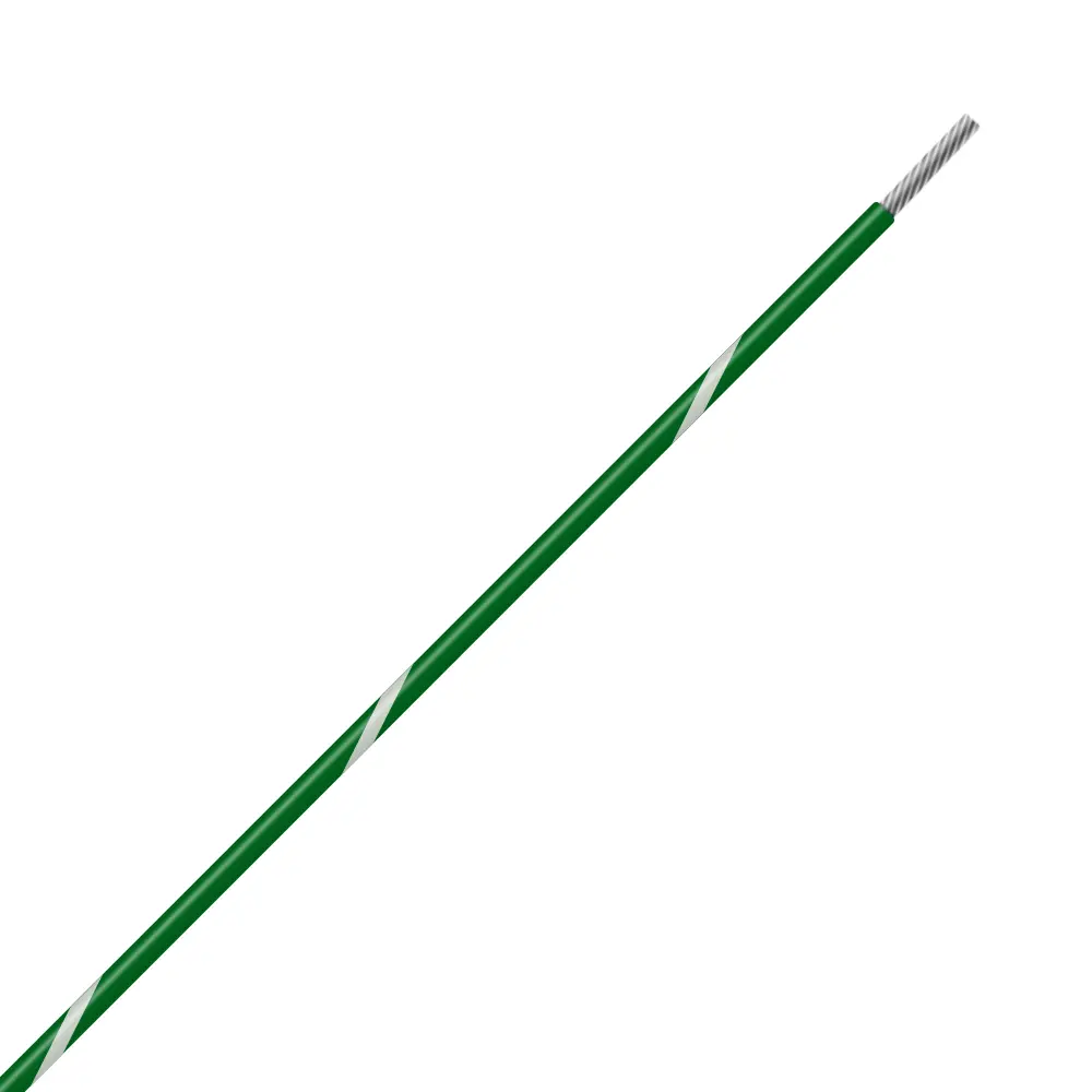 Green/White Wire Tefzel 10 AWG