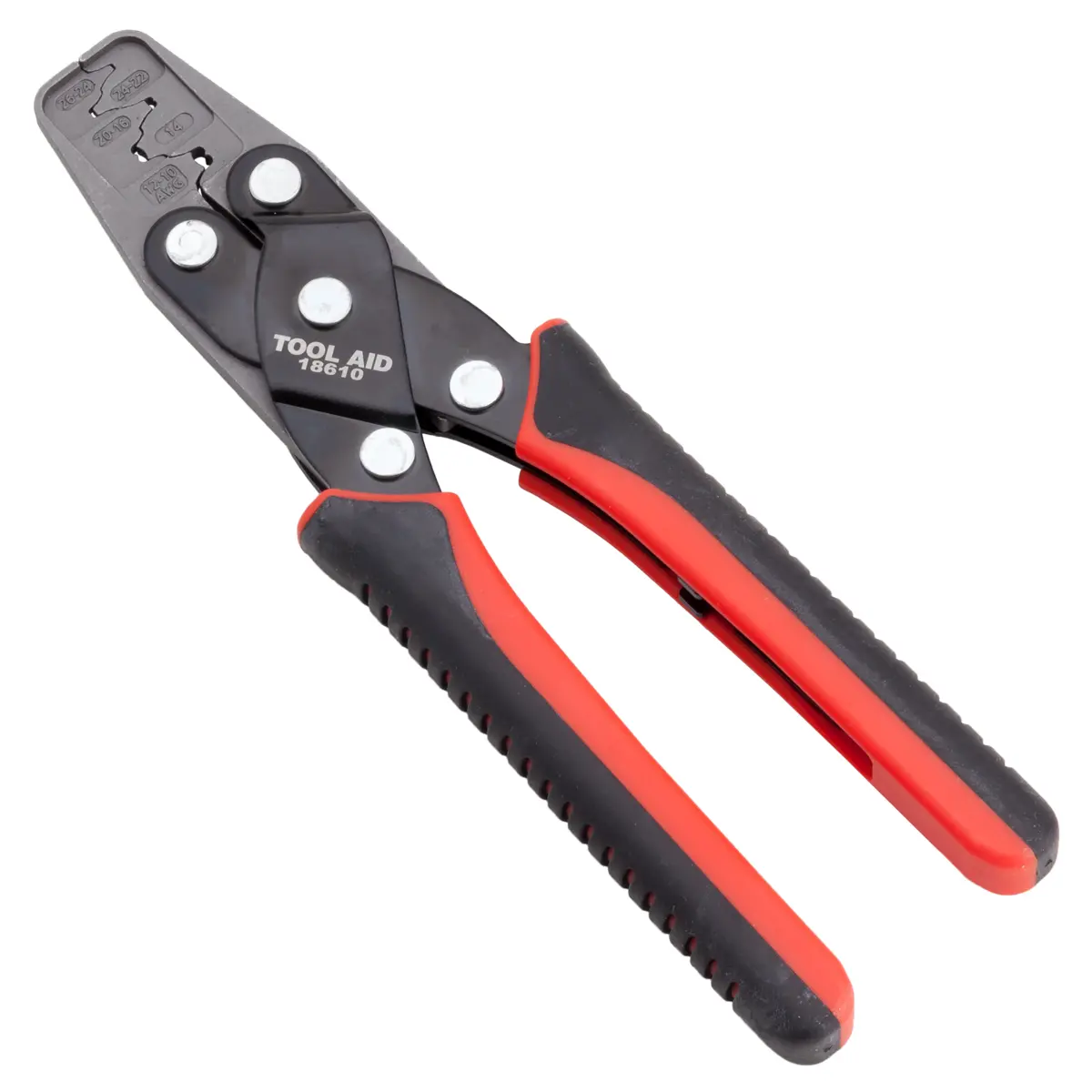 OPEN BARREL CRIMPING TOOL FOR 10-26 AWG TERMINALS