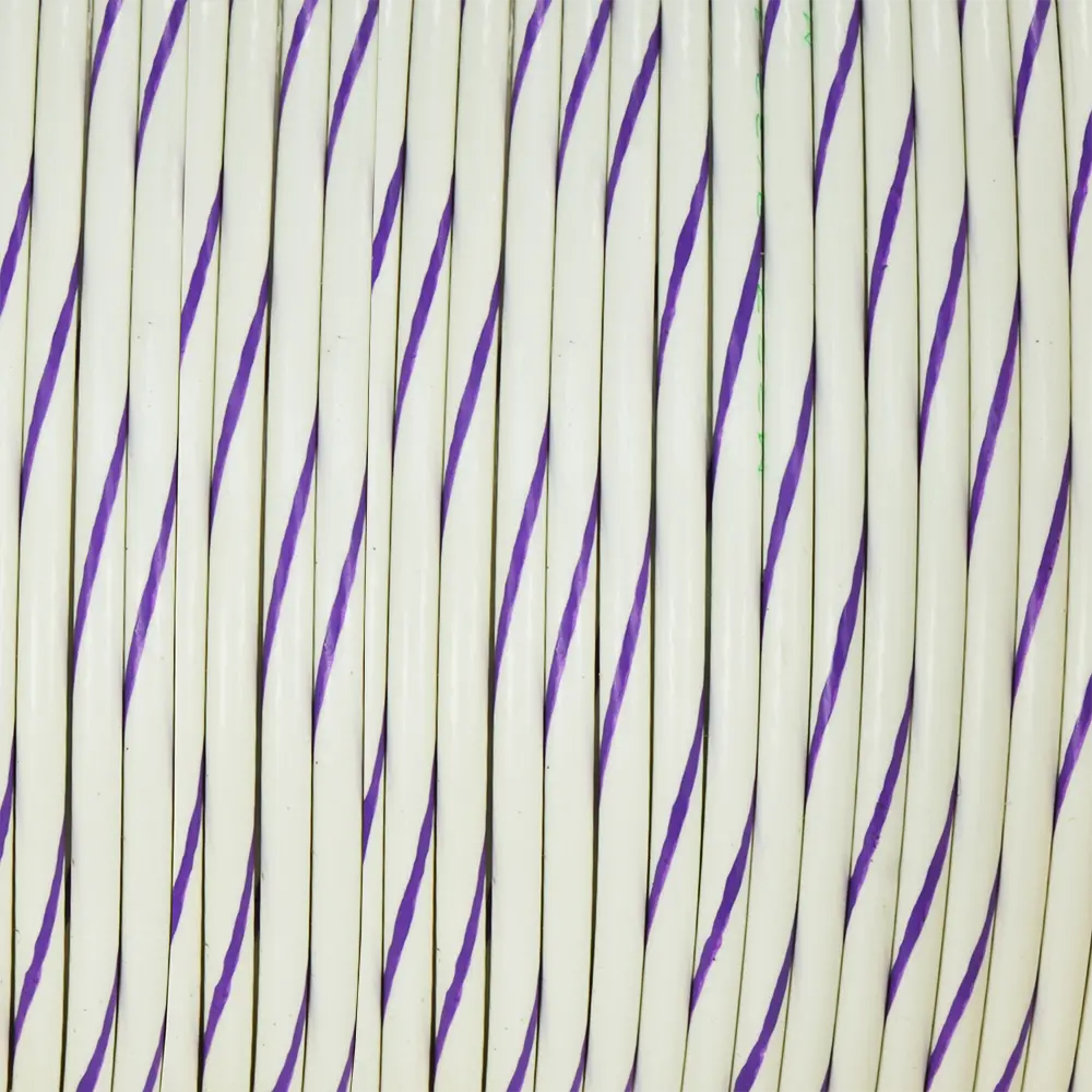 WHITE/VIOLET WIRE TEFZEL 14 AWG