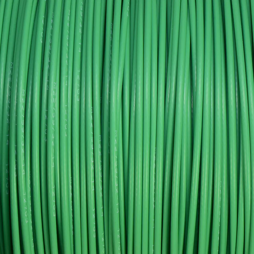 M22759/32-14-5 GREEN WIRE TEFZEL 14 AWG