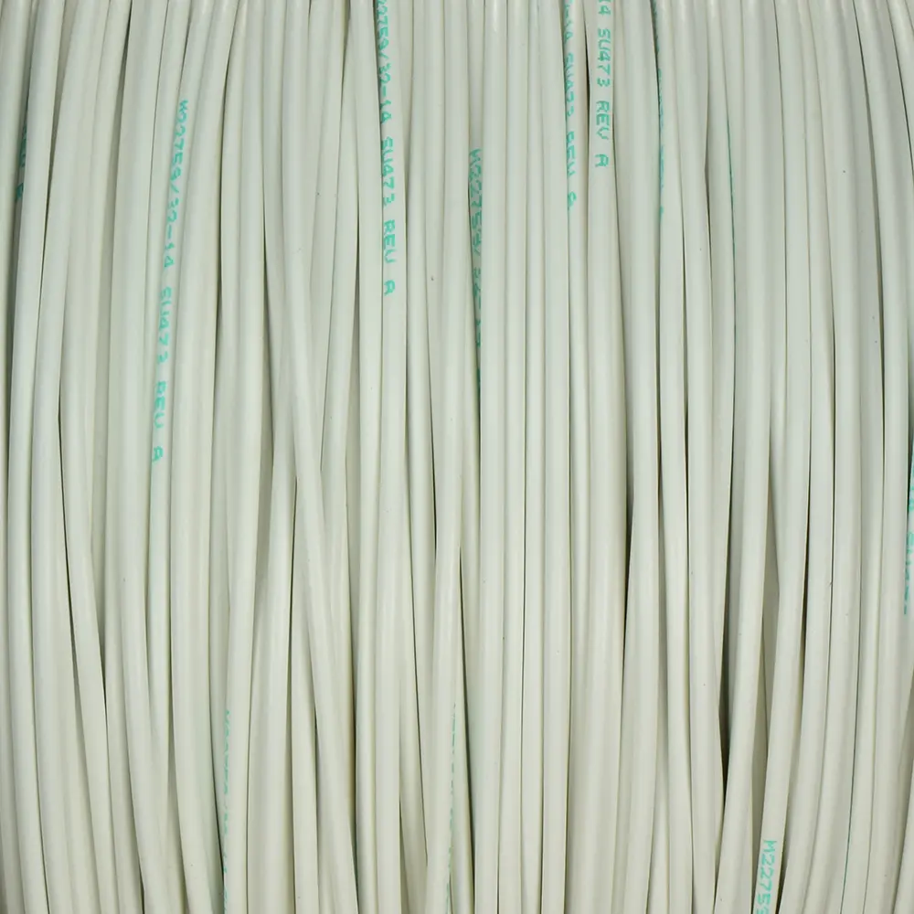 M22759/32-14-9 WHITE WIRE TEFZEL 14 AWG