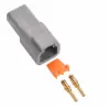 DTP 2 Way Receptacle Kit Gold Solid