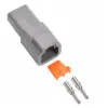 DTP 2 Way Receptacle Kit Nickle Solid