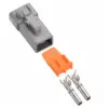DTP 2 Pin Plug Connector Kit Stamped Nickel 10 GA
