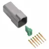 DT 6 Way Receptacle Kit Solid Gold 16-14