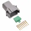 DT 8 Pin Receptacle Conn Kit Solid Gold