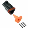 DT 3 Pin Plug Kit Solid Black