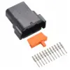 DTM 12 Way Receptacle Kit Nickle Solid