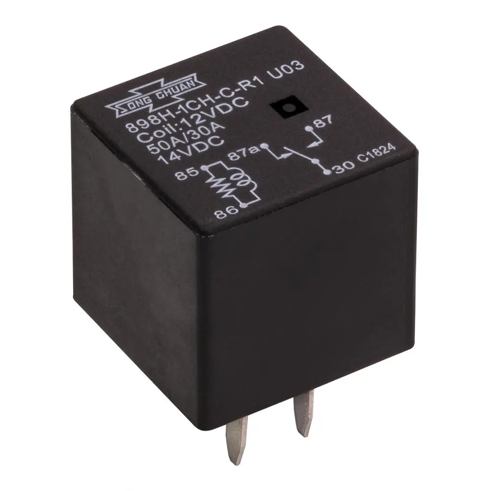 50 Amp SPDT 12 VOLT Relay ISO 280 Mini - 898H-1CH-C-R1-U03-12VDC, image 1 of 3