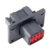 REC, 8P, BLK, E, Flange, A - DT04-08PA-CL06, image 2 of 2